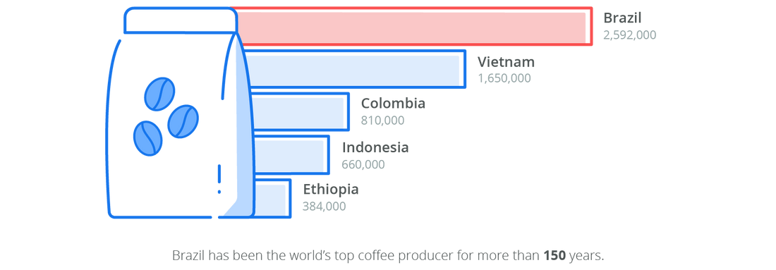 The coffee industry and major coffee-producing countries