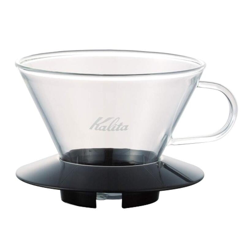 Kalita Glass Wave Dripper (Black) - Premium Coffee Tools from KALITA - Just Dhs. 120! Shop now at Liwa Coffee Roastery