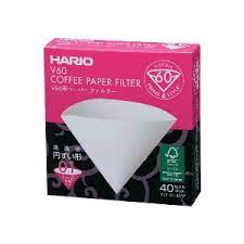 Hario Paper Filters Bleached  (40 Pieces)
