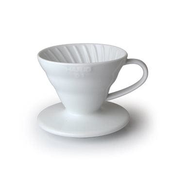 Hario V60-01 Ceramic White - Premium Coffee Tools from HARIO - Just Dhs. 79! Shop now at Liwa Coffee Roastery